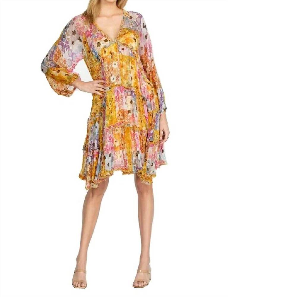 NEW JOHNNY WAS renee mini dress in multi